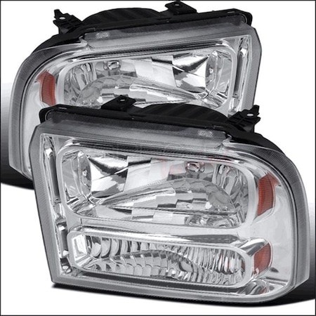Overtime 2005-2007 Ford F250 Headlights - Chrome OV1187816